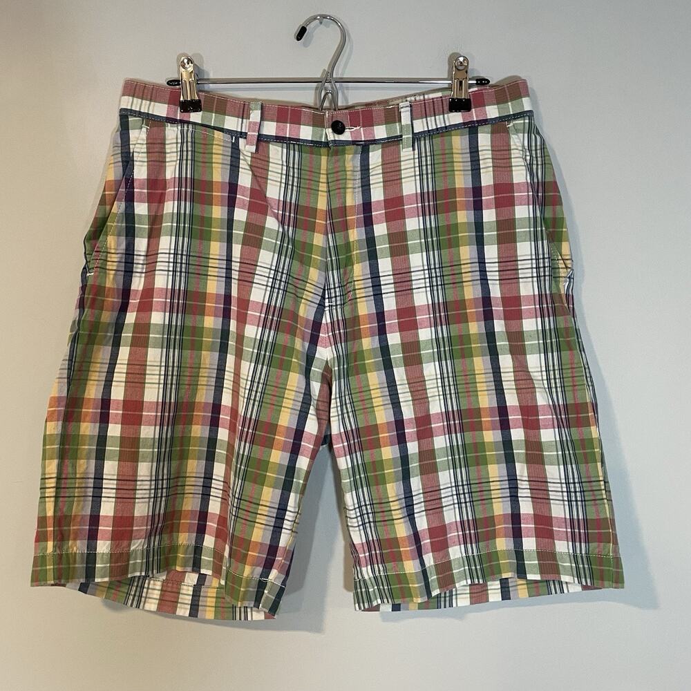 Polo Ralph Lauren Prospect Shorts Mens Sz 34 Plaid Red Vintage Preppy‎ Y2K 90s